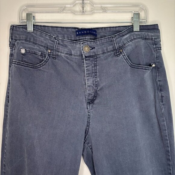 BANDOLINO Straight Jeans Womens 16W Blue Plus 5 Pocket Stretch - Picture 1 of 6